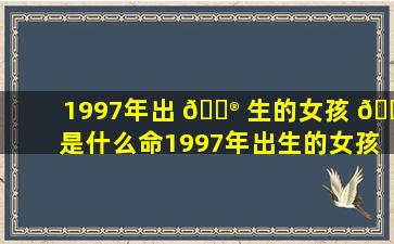 1997年出 💮 生的女孩 🌼 是什么命1997年出生的女孩命运如何